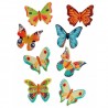 Decoracion comestible de mariposas de colores, DeKora, decoracion azucar