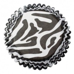 CAPSULAS Culpitt CEBRA blanco y negro, magdalenas y cupcakes de cebra