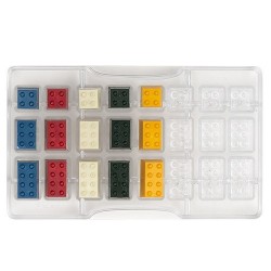Molde para chocolate PIEZAS de LEGO
