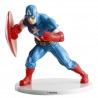 Figura de plastico superheroe Marvel Capitan America, decoracion de tartas