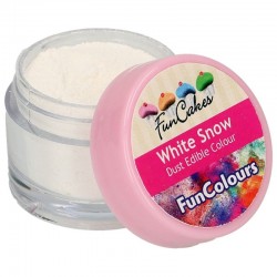 Colorante polvo FunCakes Blanco, FunColours White Snow