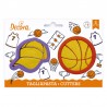 Cortantes Baloncesto gorra y pelota basket, Decora, galletas decoradas fondant