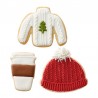 Cortantes Wilton jersey, gorro invierno, taza cafe, decoracion galletas