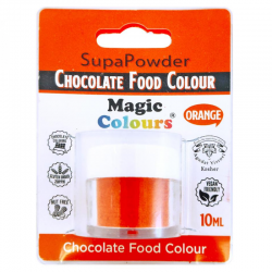 Colorante polvo naranja para chocolate, liposoluble, Magic Colours