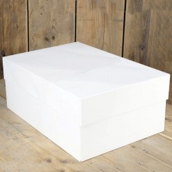 Caja para Tartas rectangular BLANCA 25x35x15 cm