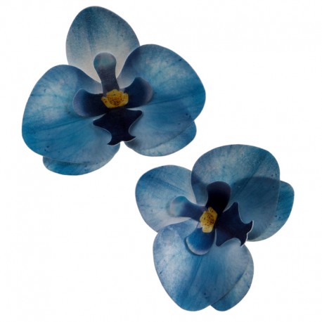 Flores de azúcar orquideas azules, Dekora