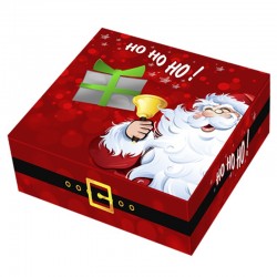 Caja Navidad Papa Noel 24cm