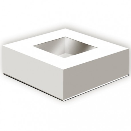 Caja con ventana Blanca 20cm