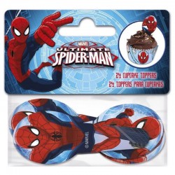TOPPER Cupcakes Spiderman 24u