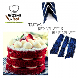TARTA Red ó Blue Velvet ArtCakes