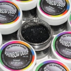 Sparkles Jewel Jet Black Rainbow Dust