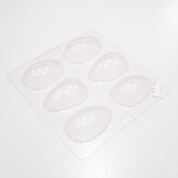 Molde plástico huevo de pascua 6 cm.