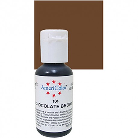 Colorante gel marrón chocolate 'Chocolate Brown' Americolor 21 gr.