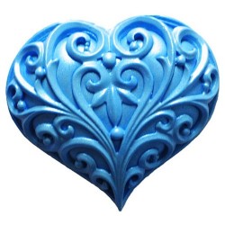 Molde de silicona con diseño de corazon con filigranas First Impression