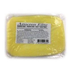 Fondant Azucren Elite color amarillo limon. Tartas fondant